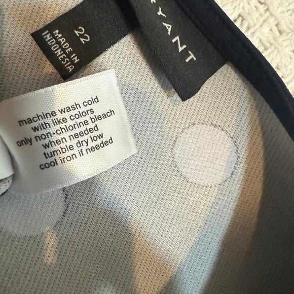 Lane Bryant 22 polka dot flutter sleeve fit and flare dress pockets D1 2749 - Picture 5 of 10